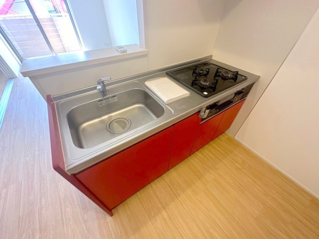 キッチン　作業のしやすい広めのキッチンです。