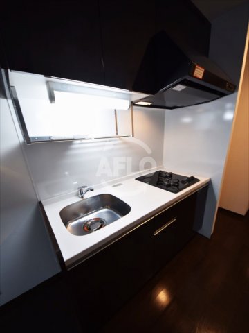 キッチン　エスパシオ・コモド大阪新町　2口ガスシステムキッチン