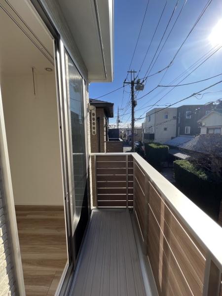バルコニー　日当たりいいです！