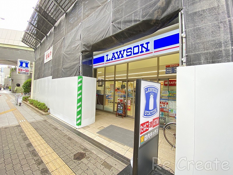 コンビニ　ローソン浪速湊町一丁目店（コンビニ）まで218m