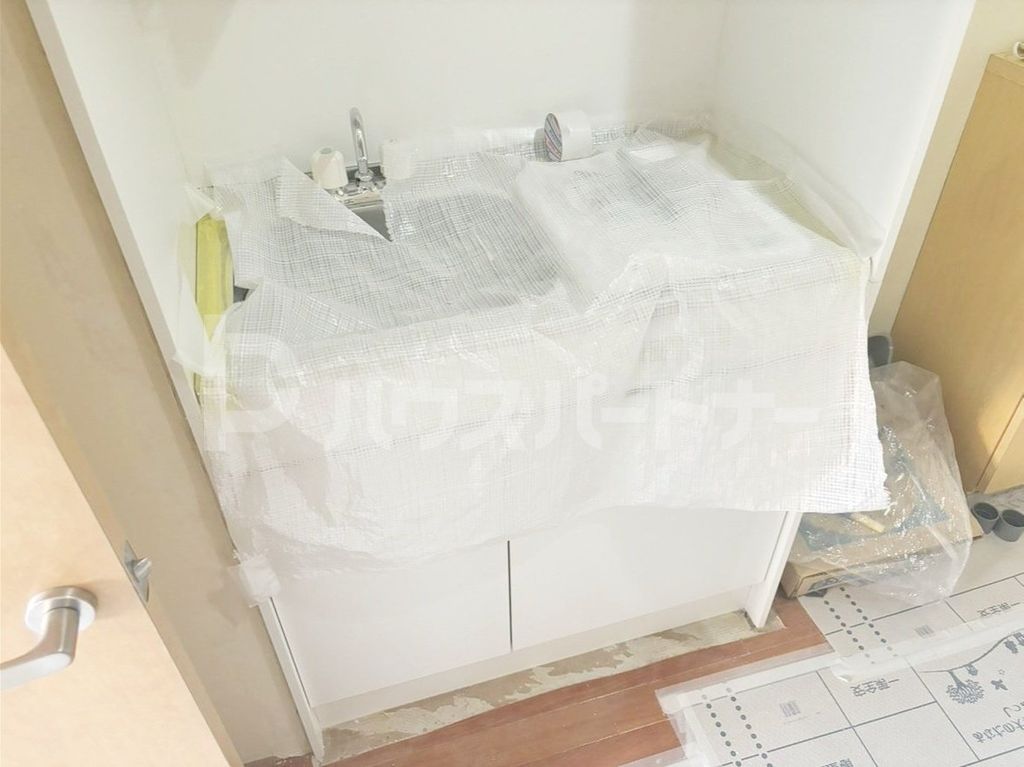 キッチン　リフォーム中です。