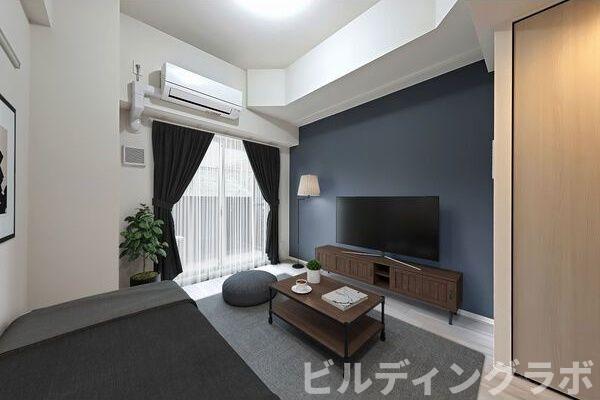 居室・リビング　モデルルームの為、家具小物等はつきません。