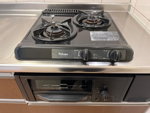 その他　二口コンロ(グリル付)