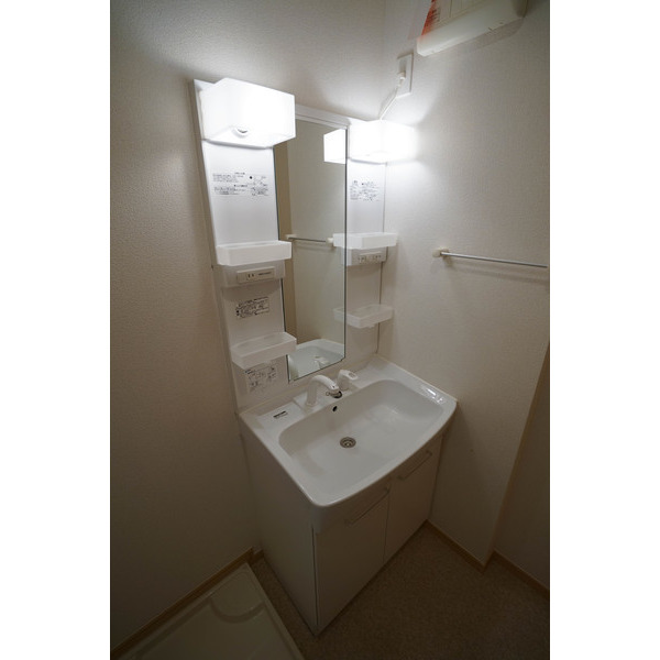 洗面設備　同じ建物の別の部屋