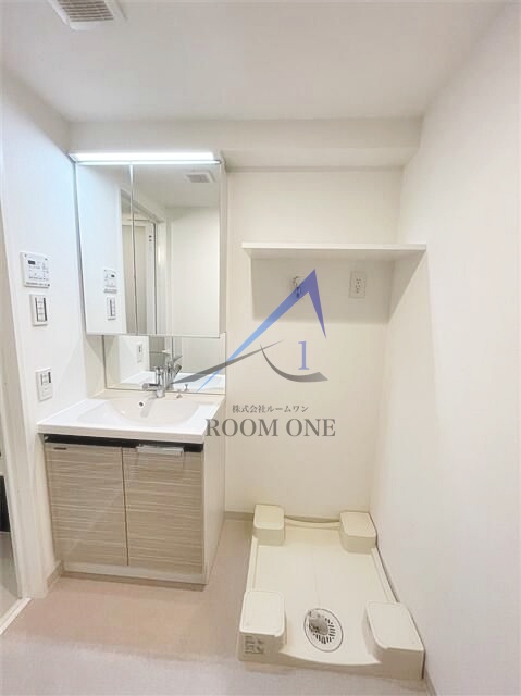 洗面設備　洗面台です。