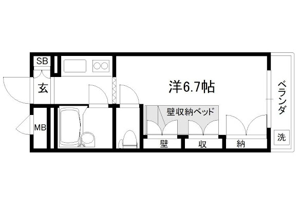 セレーネ田辺IVの間取り写真