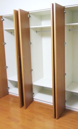 収納　たっぷり収納のベッドルーム