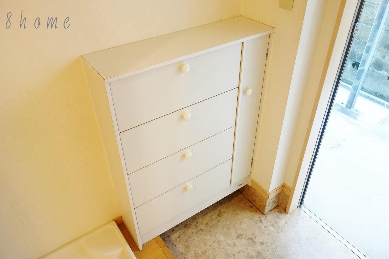 玄関　スリムタイプのシューズボックス付きの玄関♪