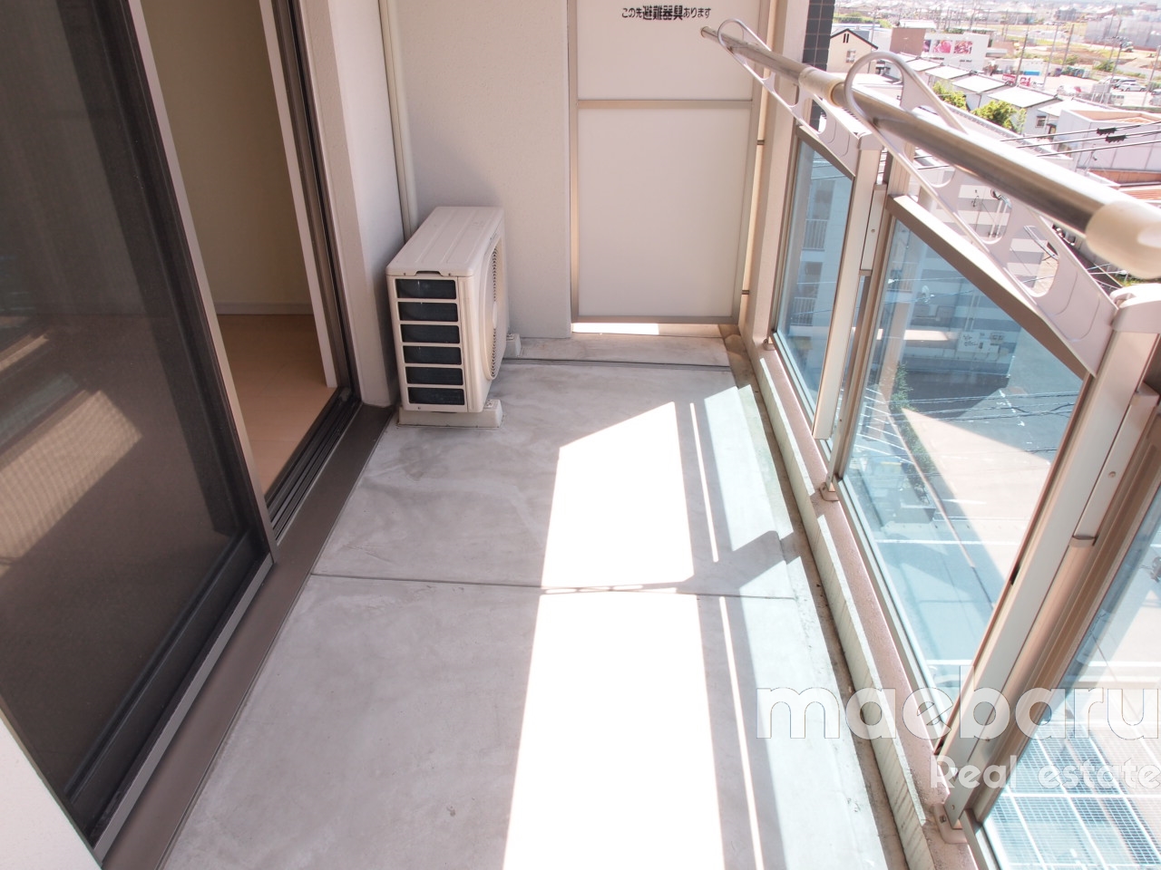 バルコニー　広いバルコニー。※写真別部屋