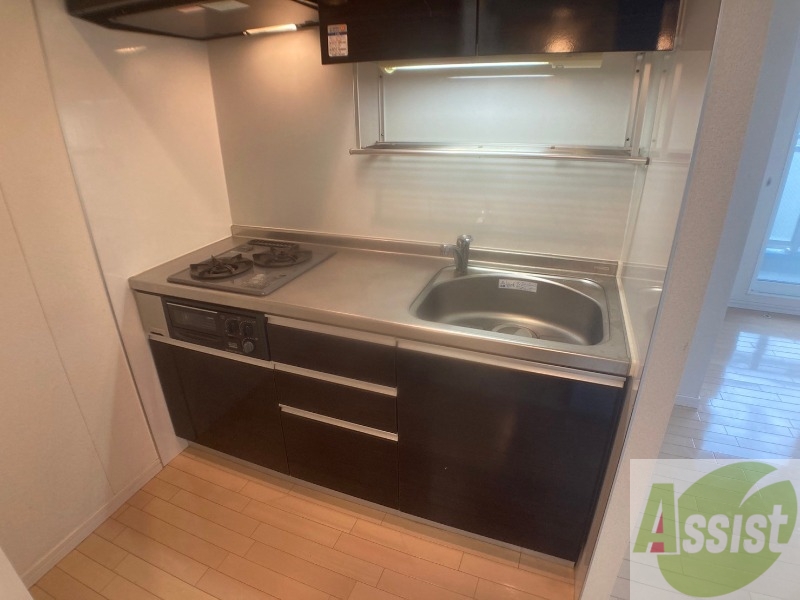 キッチン　２口システムキッチンなので、すぐお料理に使えます！