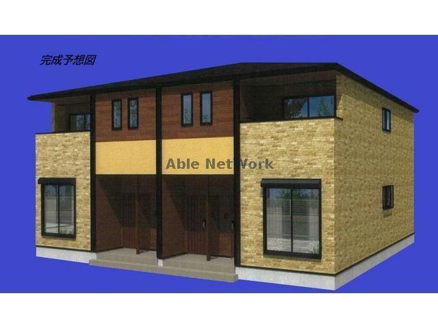 建物外観　建築中