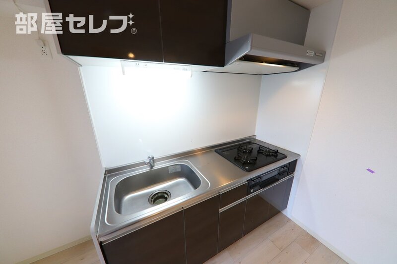 キッチン　３口コンロでお料理はかどります。