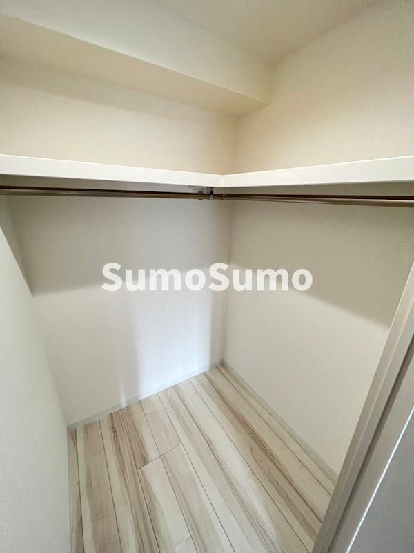 収納　たっぷりとした収納スペースです