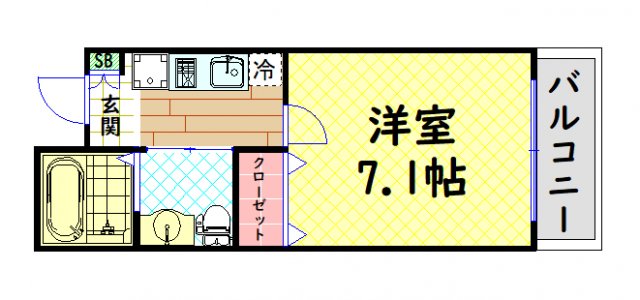 フィオレ立売堀の間取り写真