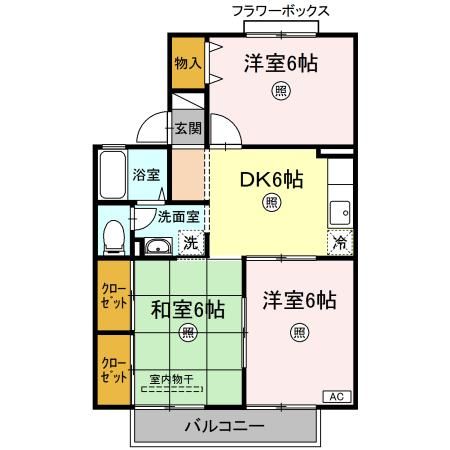 セジュール貴富禰 Iの間取り写真