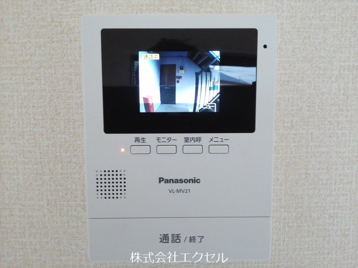 セキュリティ　モニター付きインターホンです。
