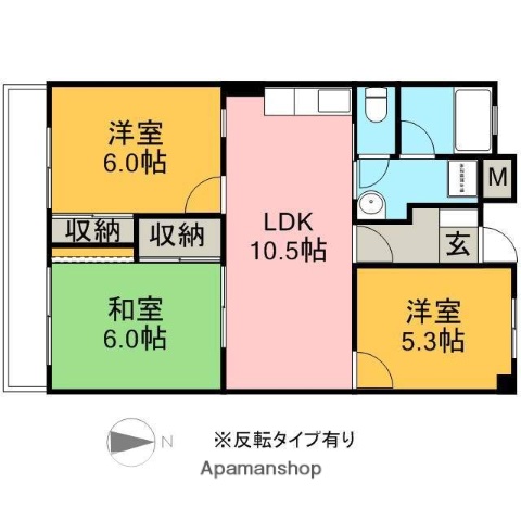 緑ヶ丘753マンションの間取り写真