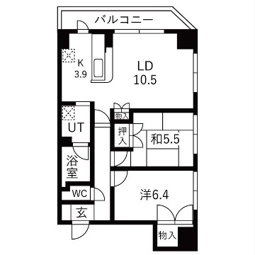 東加古川ミオの間取り写真