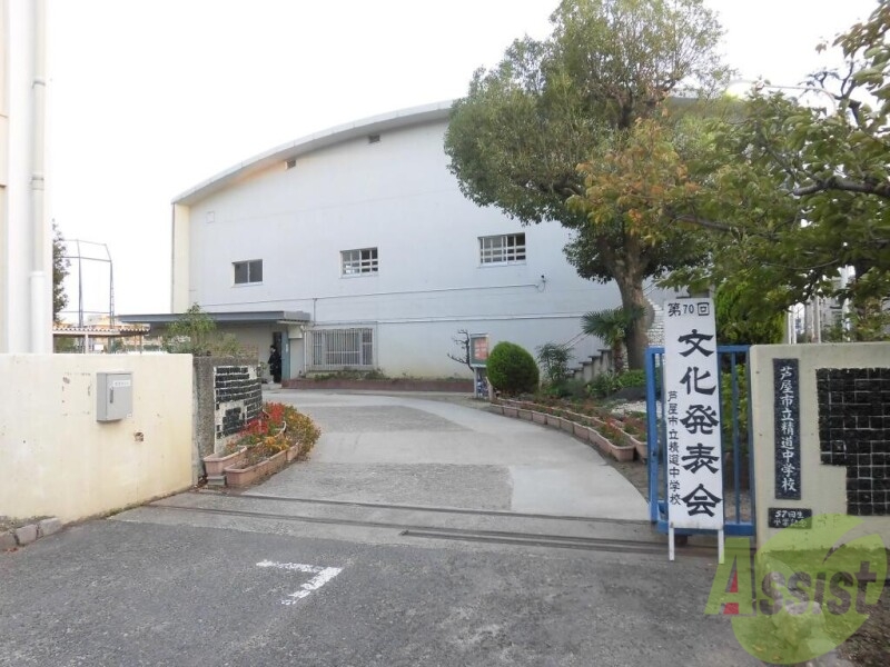 中学校　芦屋市立精道中学校（中学校）まで181m