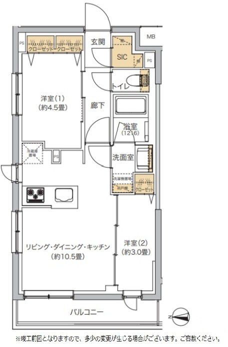 リビオメゾン湯島の間取り写真