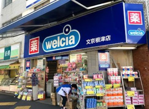 ドラックストア　ウエルシア文京根津店（ドラッグストア）まで650m