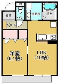 シャンドゥ フルール 代宿の間取り写真