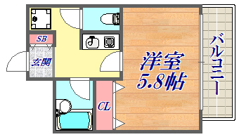 アスティオス湊川の間取り写真