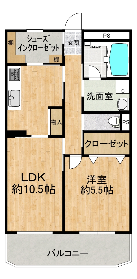 ペアシティ久喜弐番館の間取り写真
