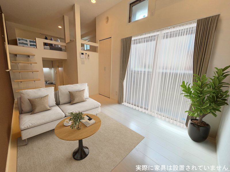 居室・リビング　生成AIの為、家具家電はついてきません。