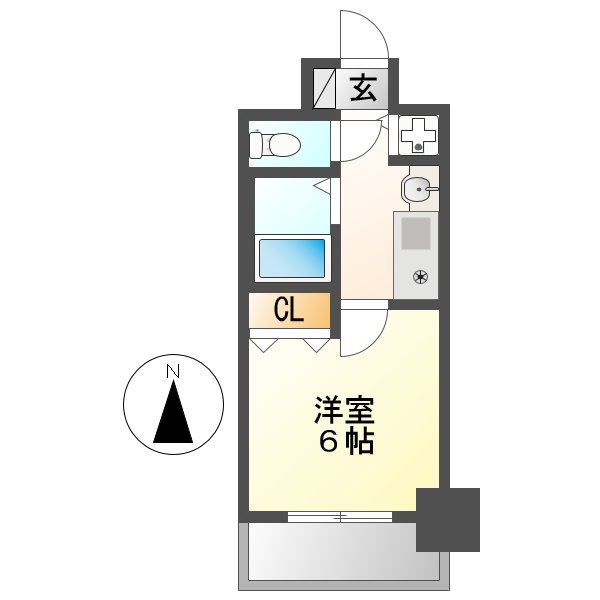 プレサンス名古屋城前の間取り写真