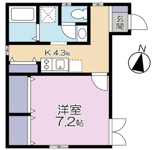 都営三田線 西巣鴨駅 徒歩2分 2階建 築18年の間取り写真