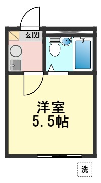ＪＲ常磐線 金町駅 徒歩14分 2階建 築40年の間取り写真