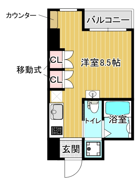 レオンコンフォート弁天町の間取り写真