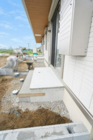 バルコニー　※建築中の写真です