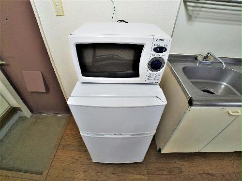 その他設備　レンジと冷蔵庫