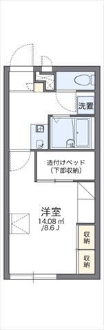 レオパレスアリス宮前の間取り写真