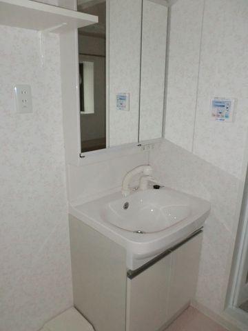 洗面設備　建築中の新築です！