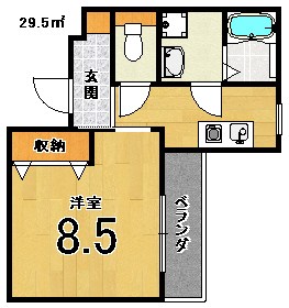 フォルムタテクラの間取り写真