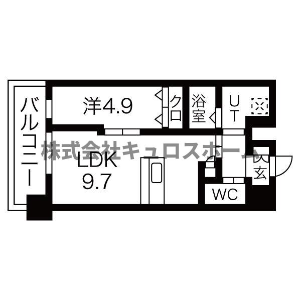 シャルールメゾン桃谷の間取り写真