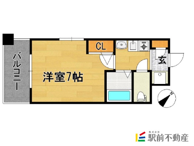 地下鉄空港線 東比恵駅 徒歩5分 11階建 築19年の間取り写真