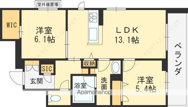 近鉄奈良線 若江岩田駅 徒歩12分 3階建 築3年の間取り写真
