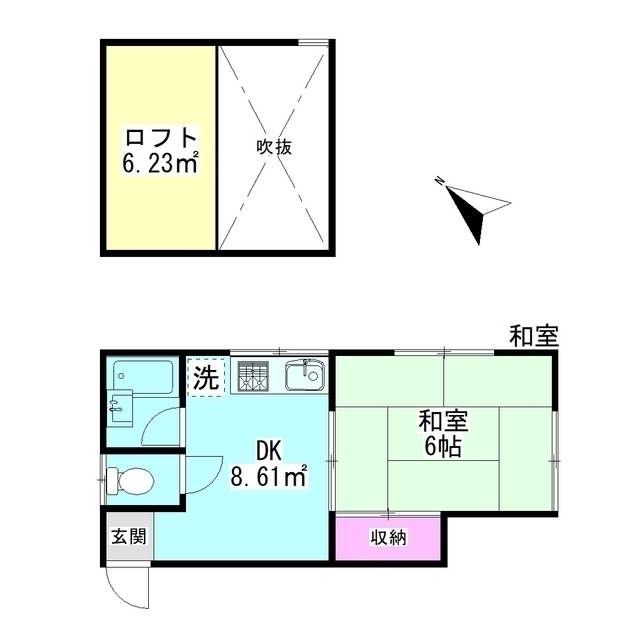 ＪＲ横須賀線 保土ケ谷駅 徒歩6分 2階建 築38年の間取り写真