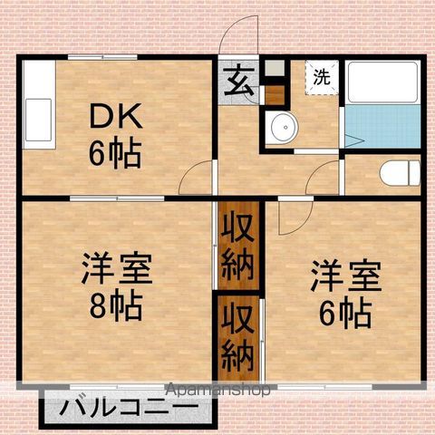 プチシェスタの間取り写真