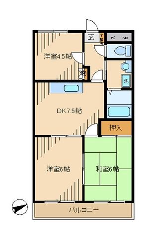 マイコート聖蹟桜ヶ丘の間取り写真