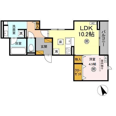 D-Invest陣場 Aの間取り写真