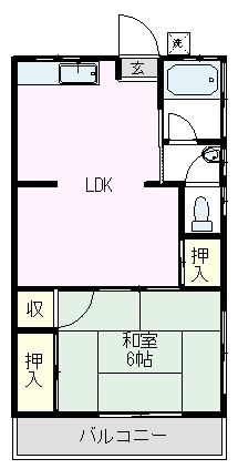 コーポラス秋山の間取り