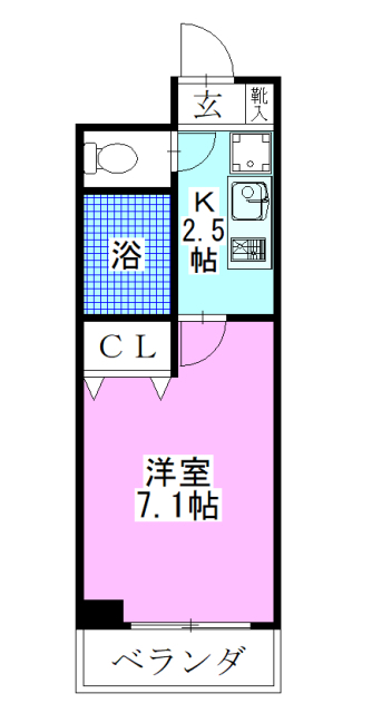 レジディア南行徳の間取り