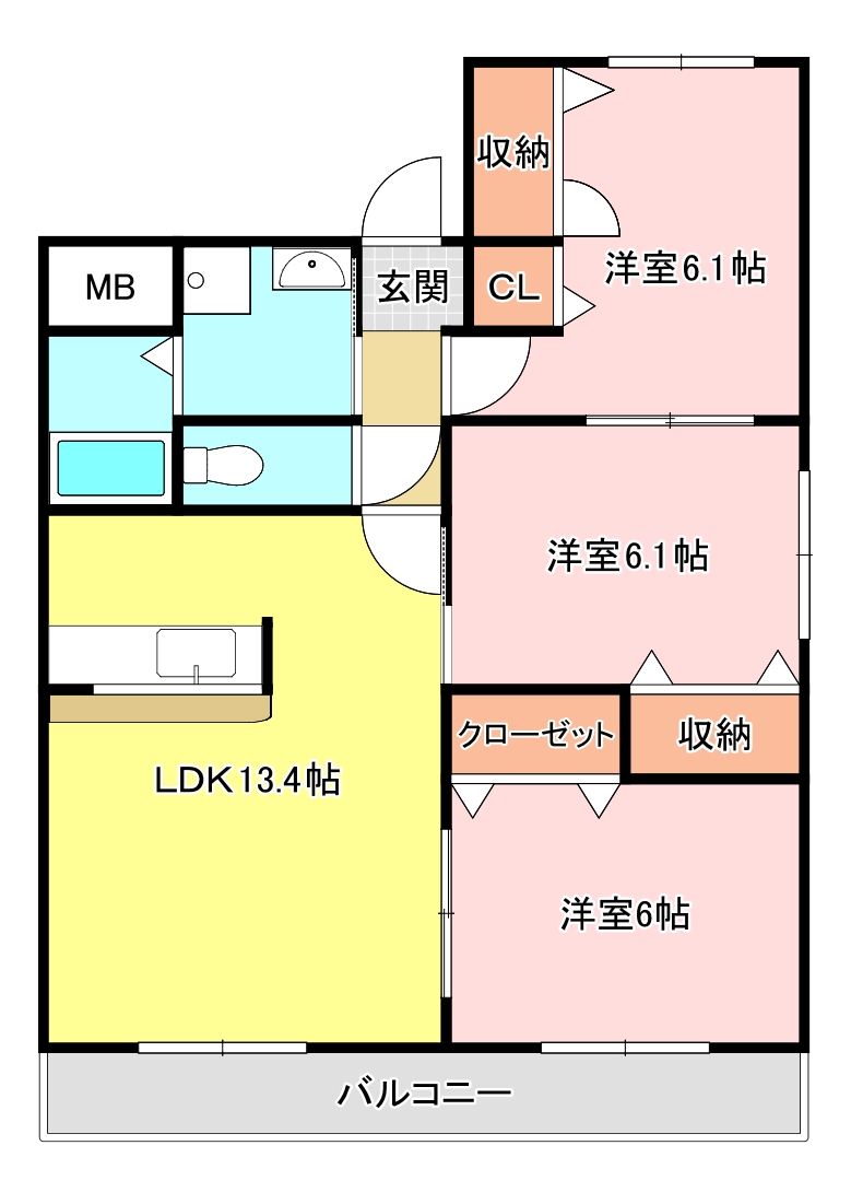 エクセレントコーンの間取り