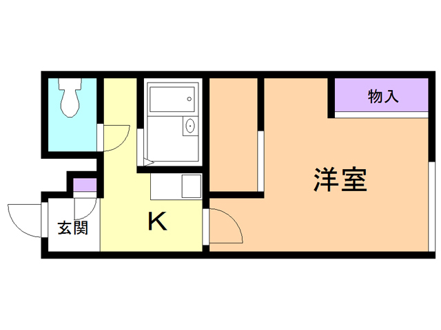 レオパレスひまわりの間取り