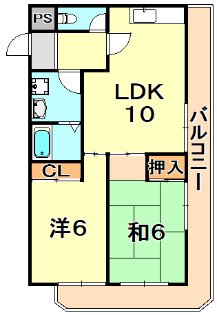 神戸市垂水区南多聞台のマンションの間取り